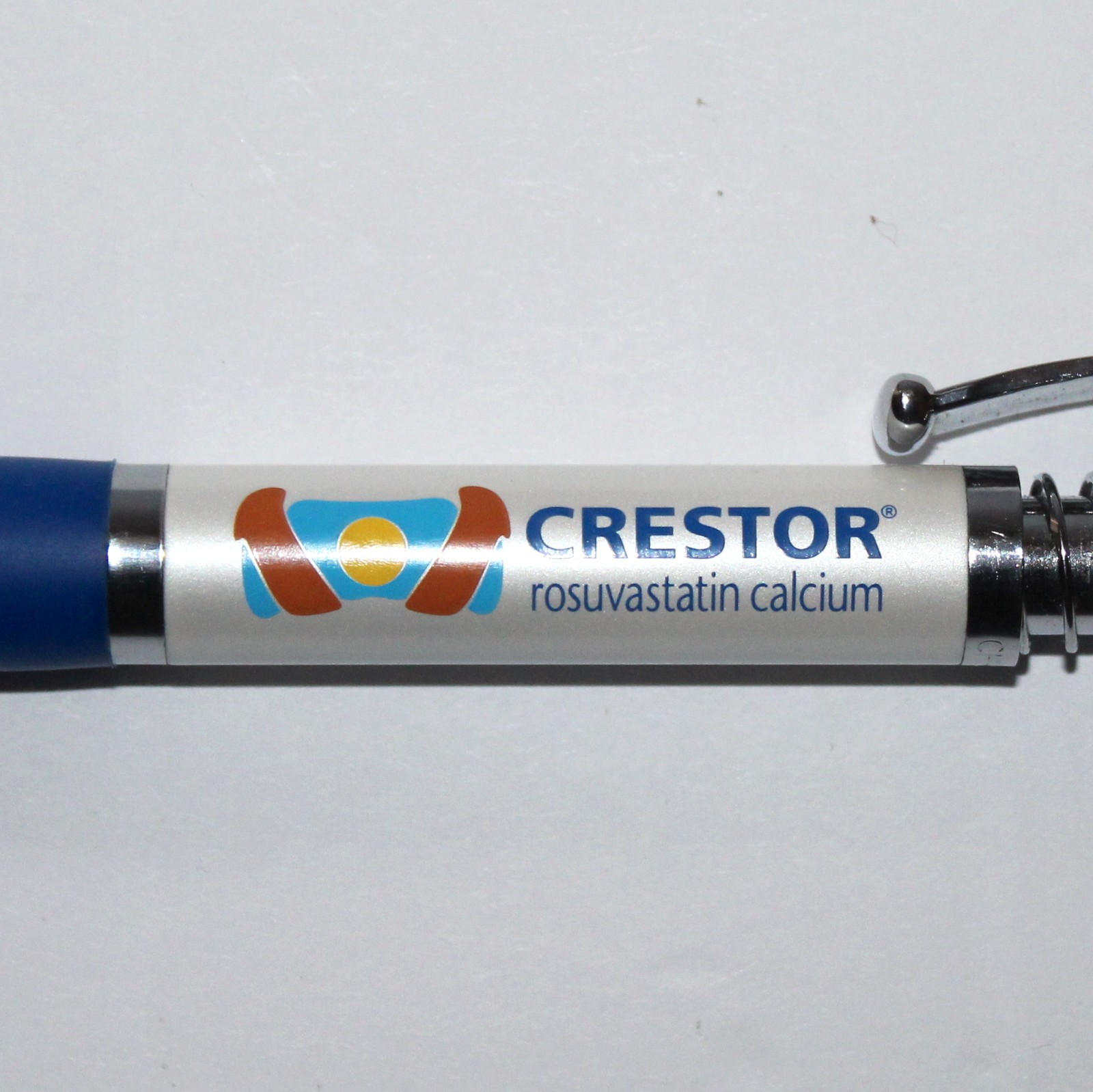 CRESTOR Drug Rep Collectible Pen RARE Heavy Metal pharmacy