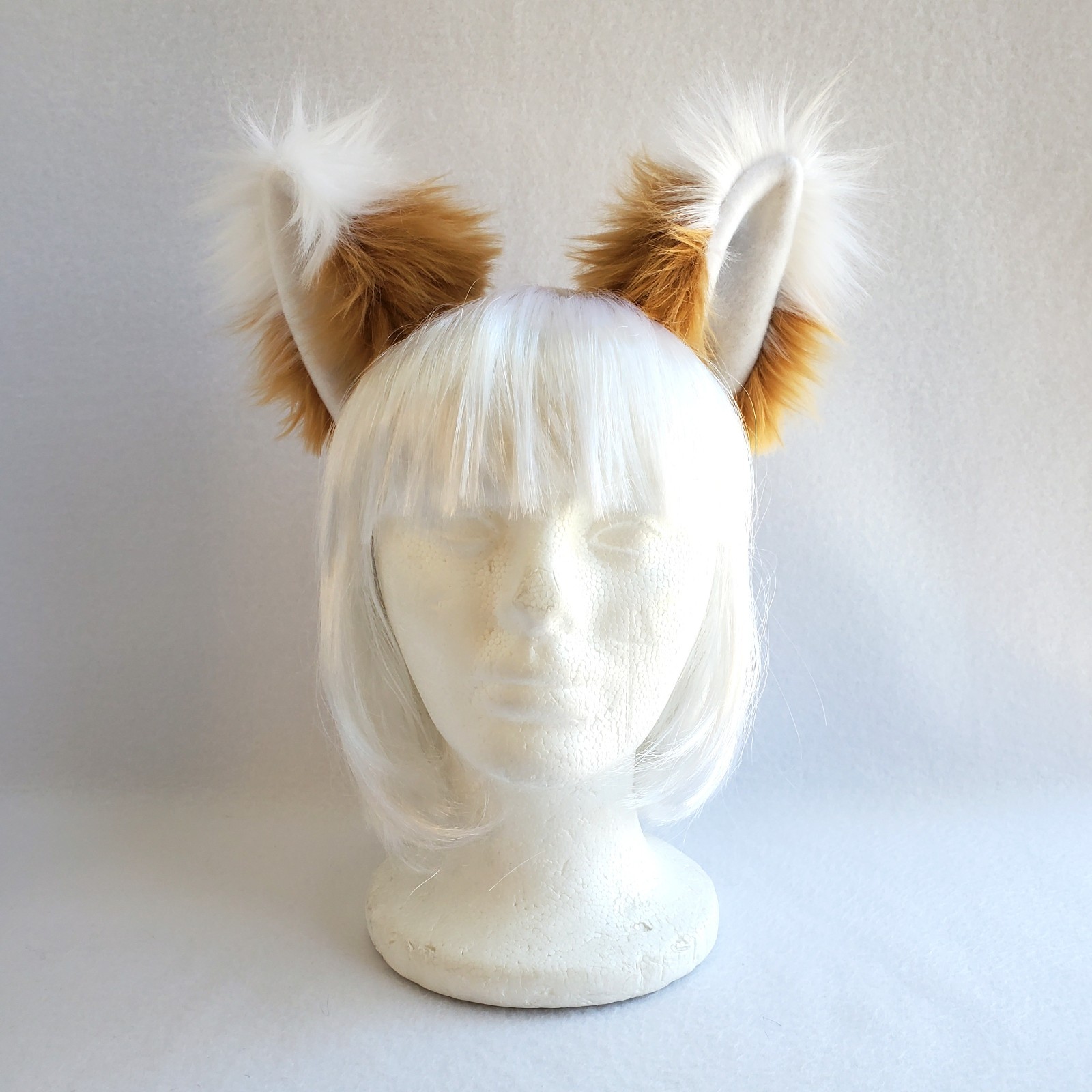 Caramel FOX EARS furry HEADBAND Foxy anime Senko cosplay Spice & Wolf Holo