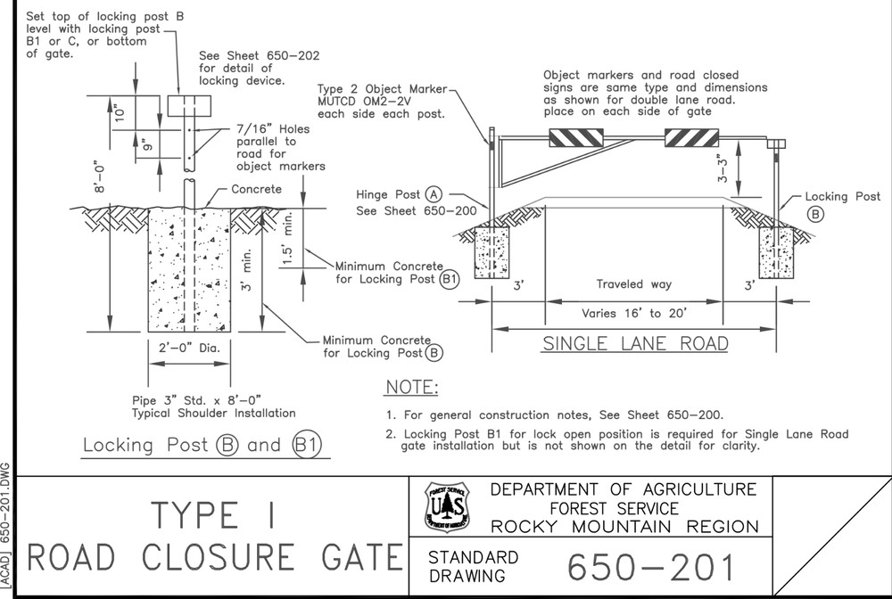 Forest Service Gate w Lock Box BLM Road Gate Private Security NEW Custom Widths
