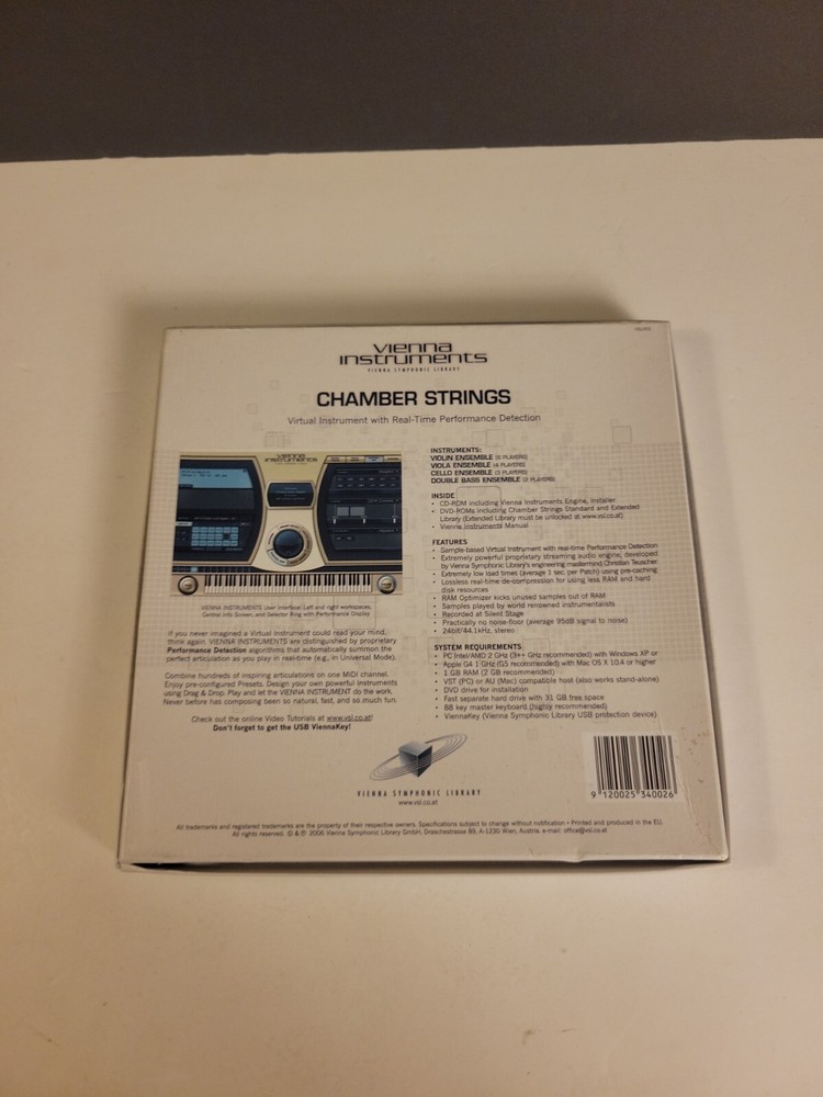 Vienna Instruments - Chamber Strings (Vienna Symphonic Library)