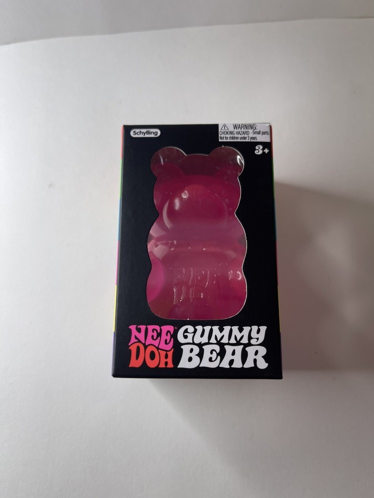 Authentic NeeDoh Gummy Bear Squishy Toy (Pink)