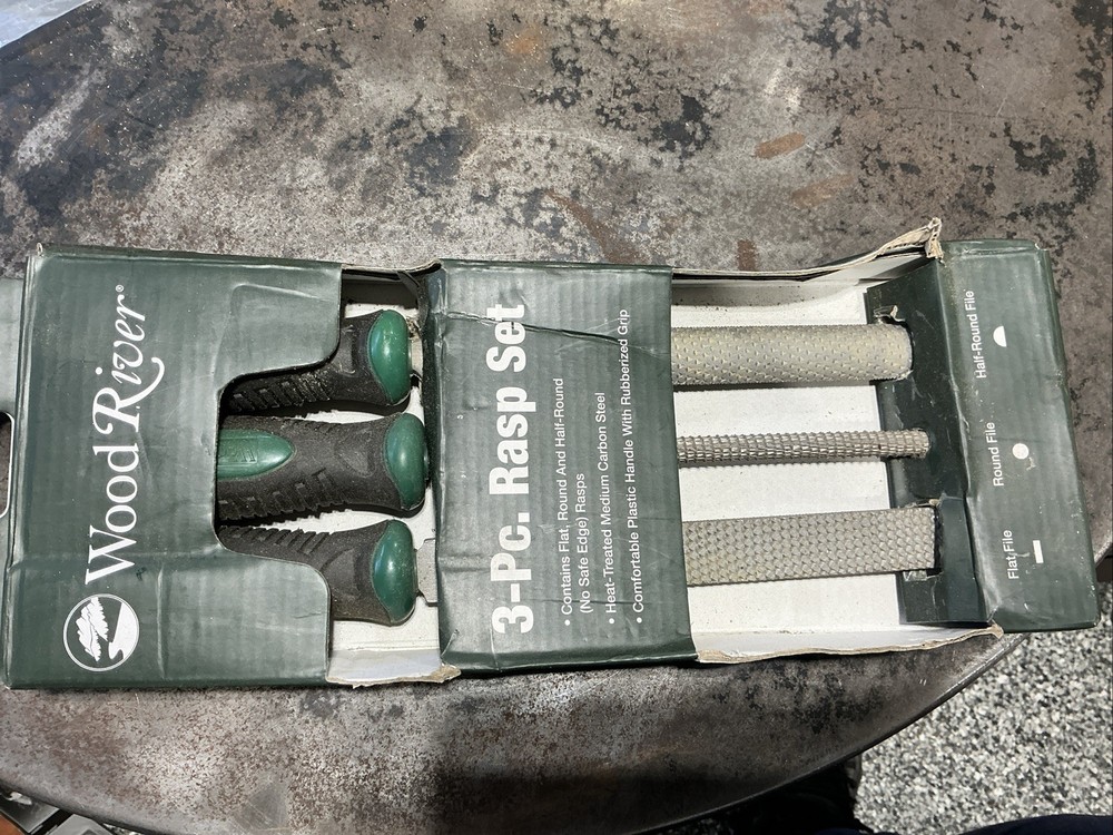 WOODRIVER Rasp Set 3-Piece (VERY Light Use)