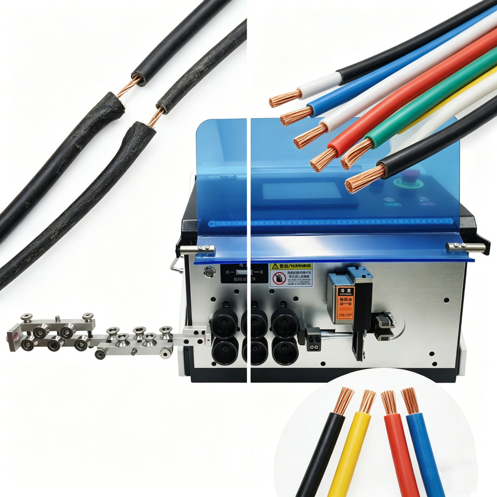 Automatic Computer Wire Stripping and Bending Machine 1-16mm² Multi-Angle Bender