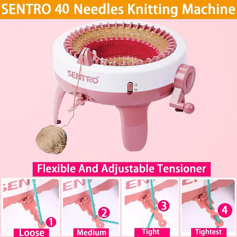 Knitting Machine 40 Needles Smart Knitting Loom Machine Adults & Beginners