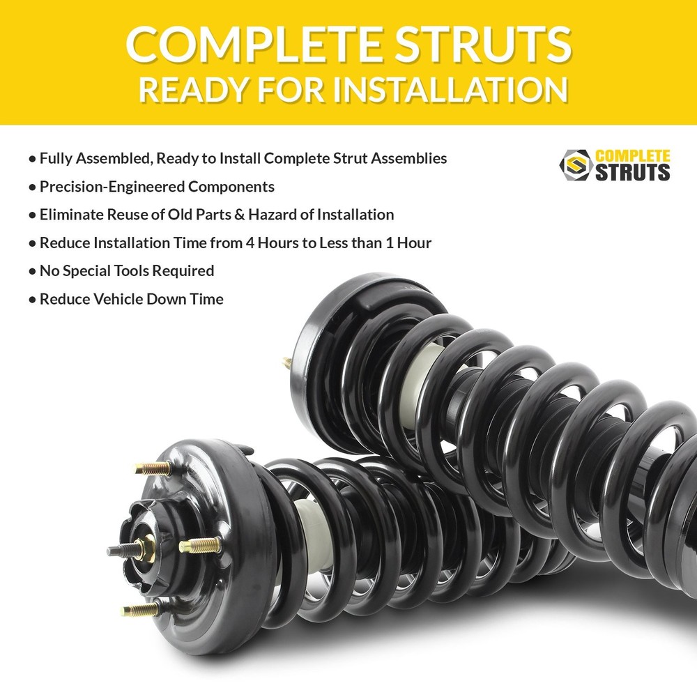 Front Pair Complete Struts & Spring Assemblies for 2013-2015 BMW X1