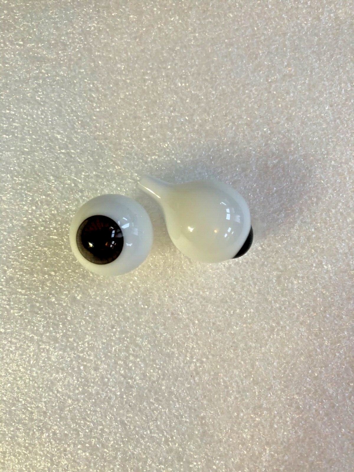 GERMAN BLOWN GLASS DOLL EYES WITH CRYSTAL LENS, FINEST QUALITY, 8mm - 26mm