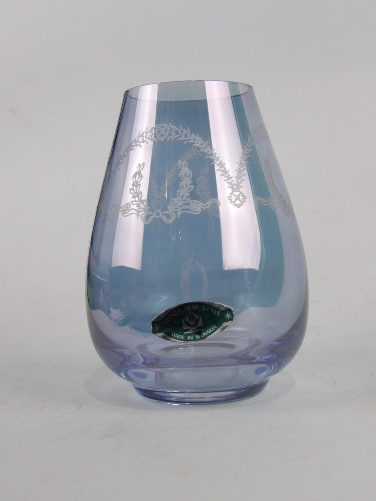 Handmade Blue Brocco Vase – Bohemia