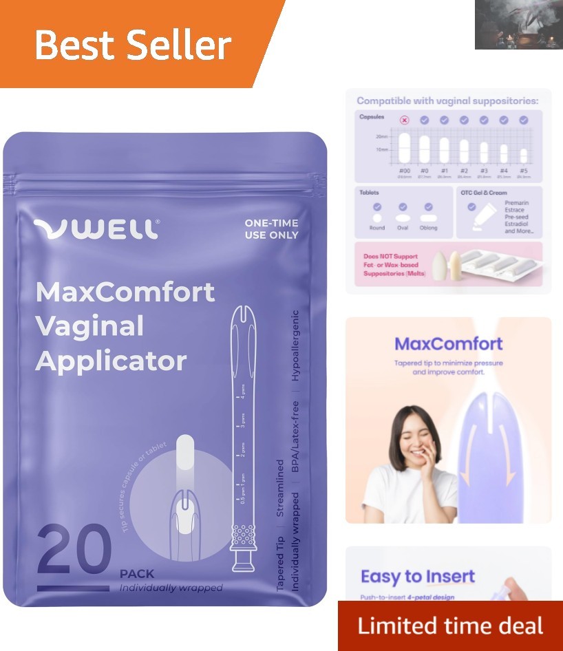 Sterilized Tapered Applicator - Smooth Insertion for Medications & Suppositories