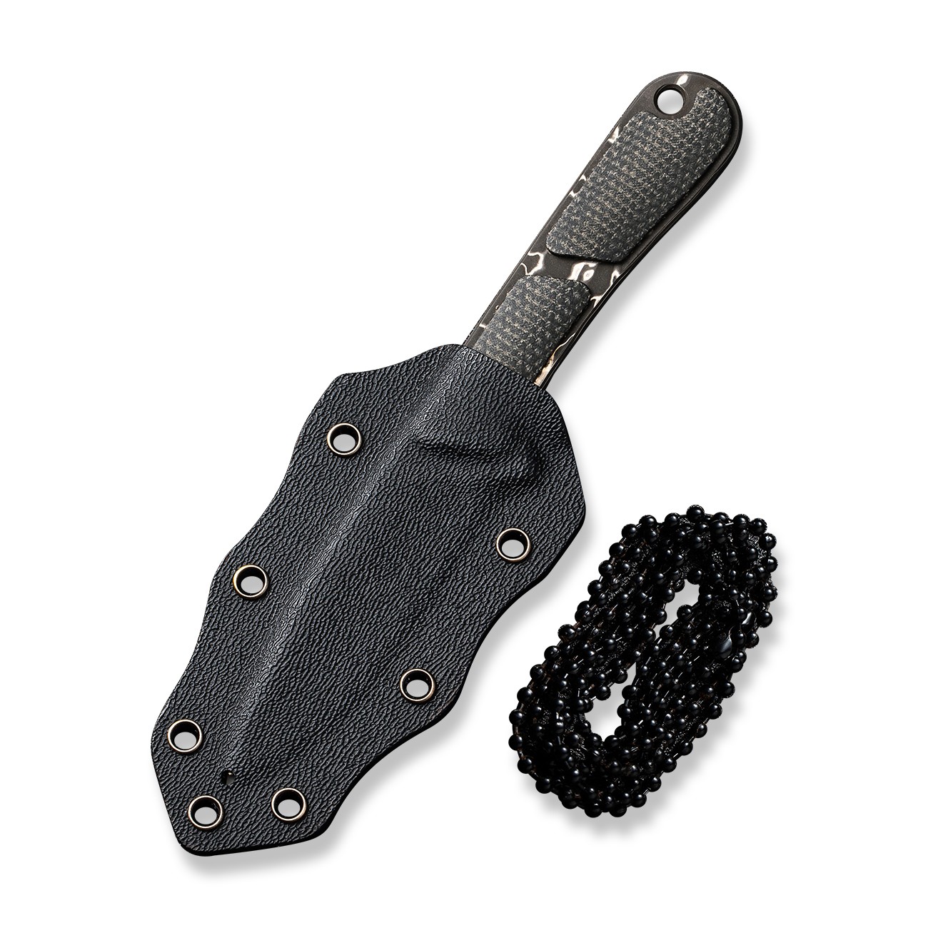 Civivi Knives Mini Elementum C23010DS1 Canvas Micarta Damascus Fixed Blade Knife