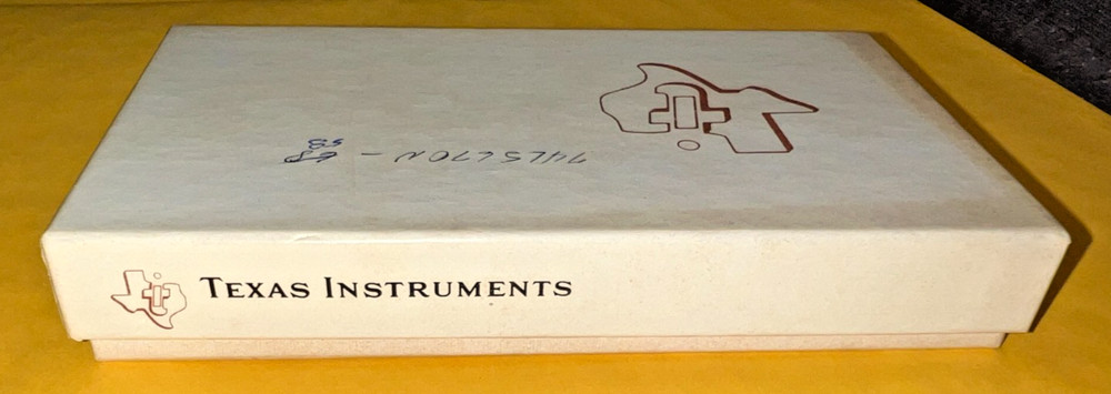 Vintage Texas Instruments Empty Parts Box