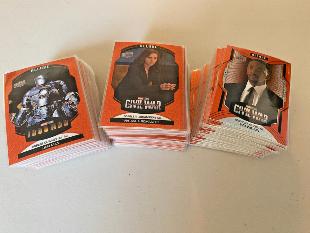 2022 Upper Deck Marvel Allure Sunrise Parallel Complete Set Base SP Cards 1-150