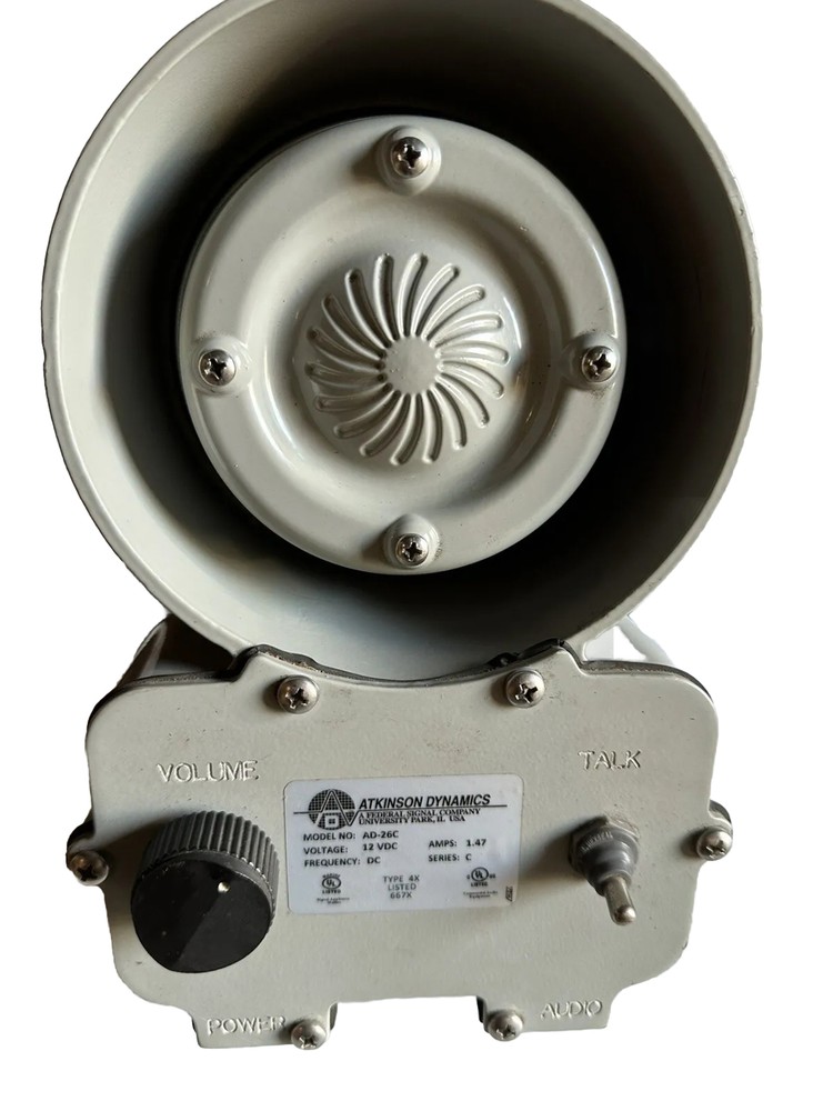 Genuine Atkinson Dynamics Wall Mounted Industrial Intercom 12V | AD-26C-1-2-4