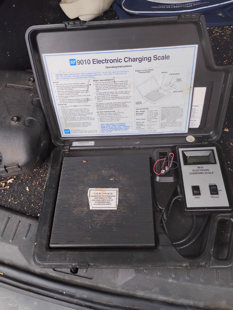 TIF 9010 Electronic Refrigerant Charging Scale
