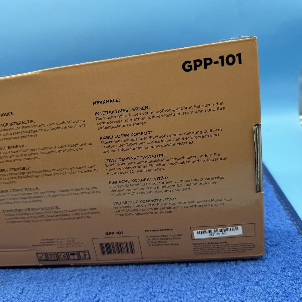 Gemini Piano Prodigy Wireless Midi Keyboard GPP-101