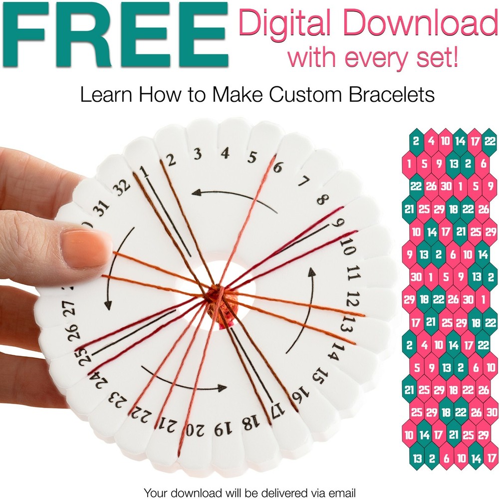 Friendship Bracelet String Kit - 170pc Embroidery Floss Kit Thread Making Set