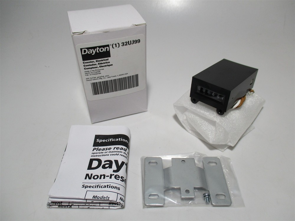 6-Digit 12-Counts Per Sec. Base Mounted Electromechanical Counter