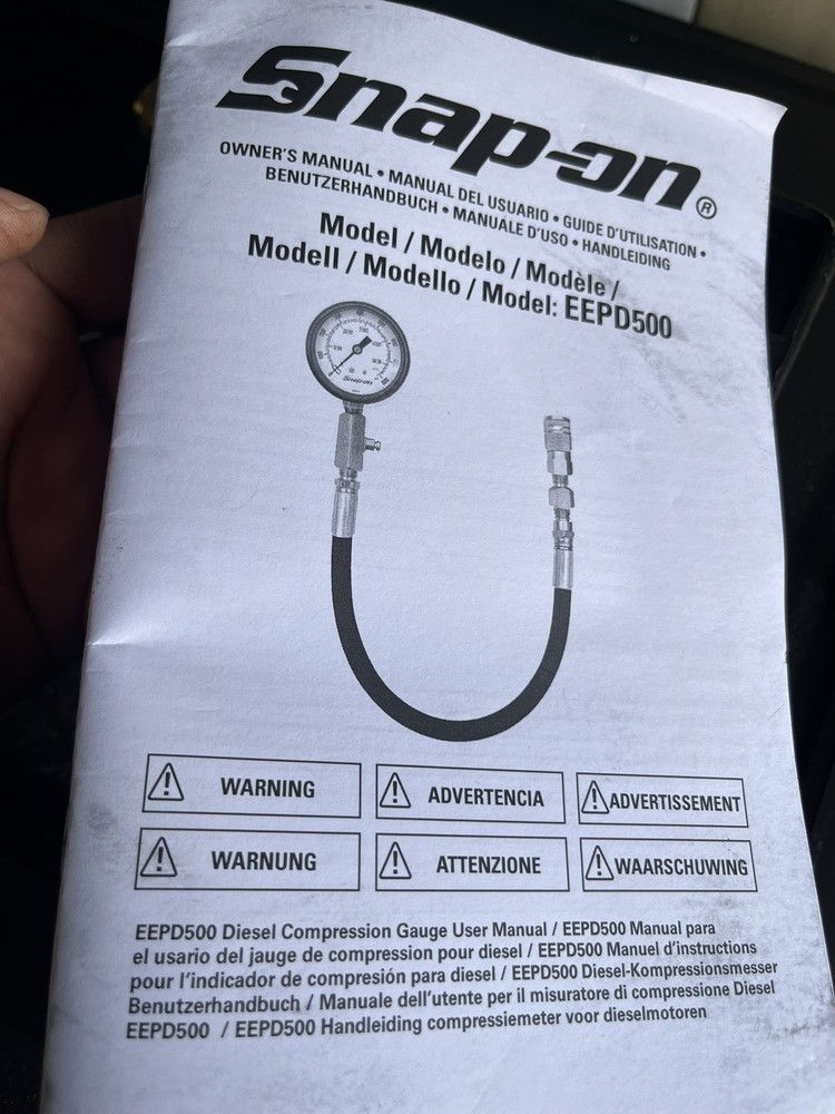 Snap-on Tools EEPD500 Diesel Compression Engine Gauge Tester