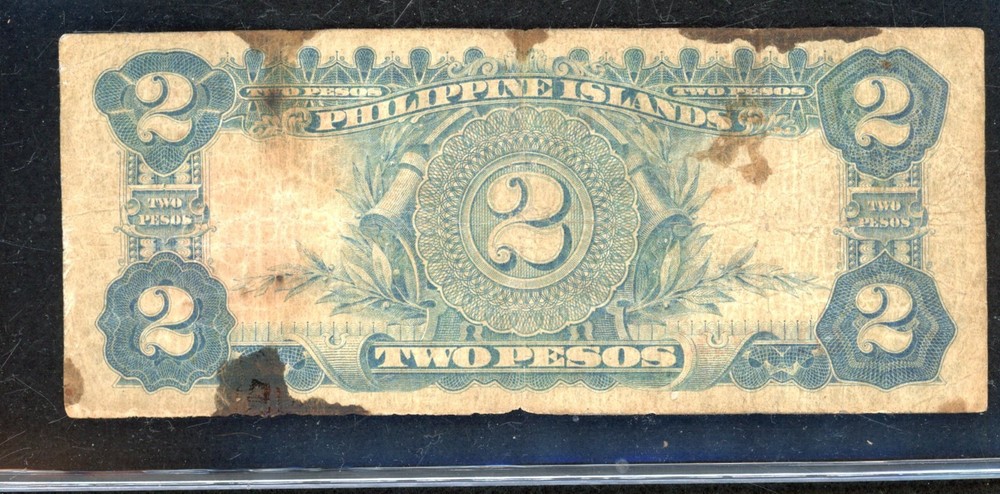PHILIPPINES ~ 1929 ~ 2 PESOS NOTE ~ AG (issues)