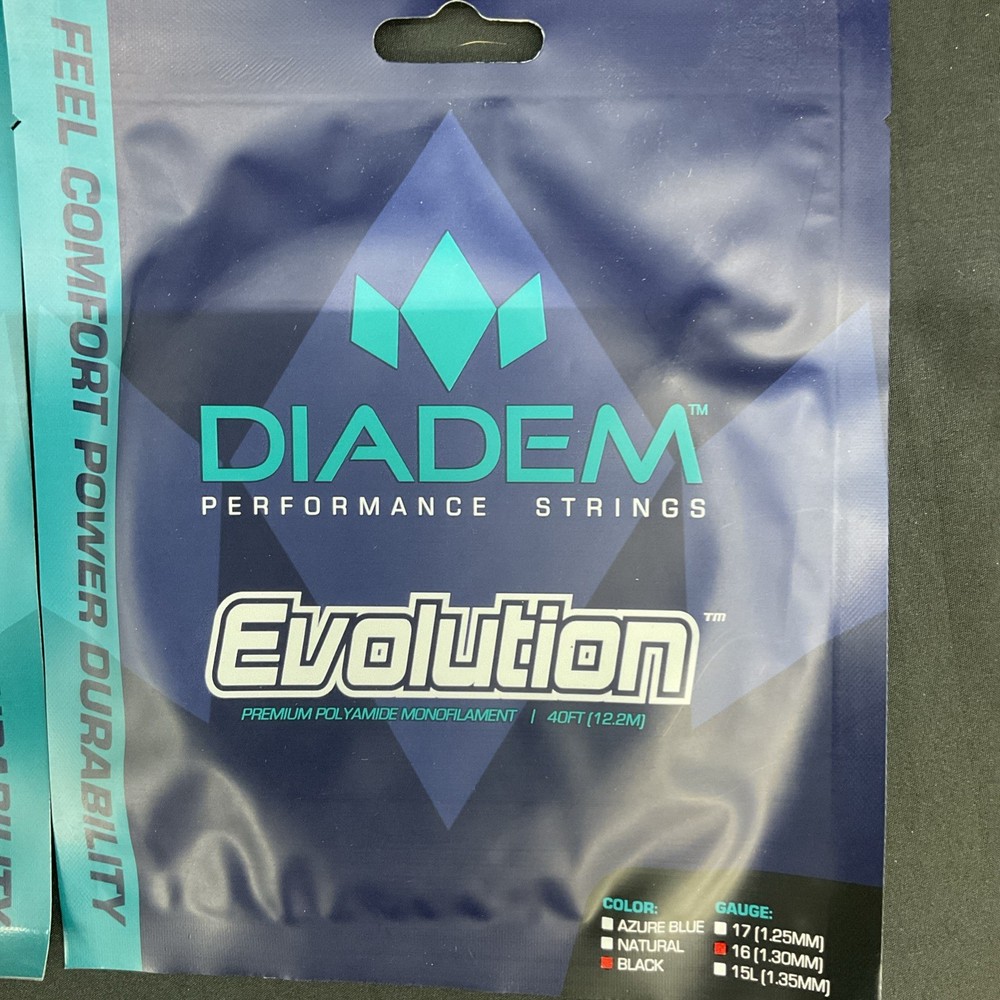 Diadem Evolution Black 16g Tennis String