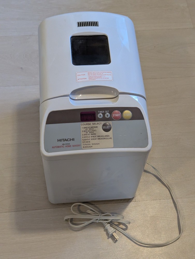 Hitachi Automatic Home Bakery Bread Maker Machine HB-D102 Tested Refurbished