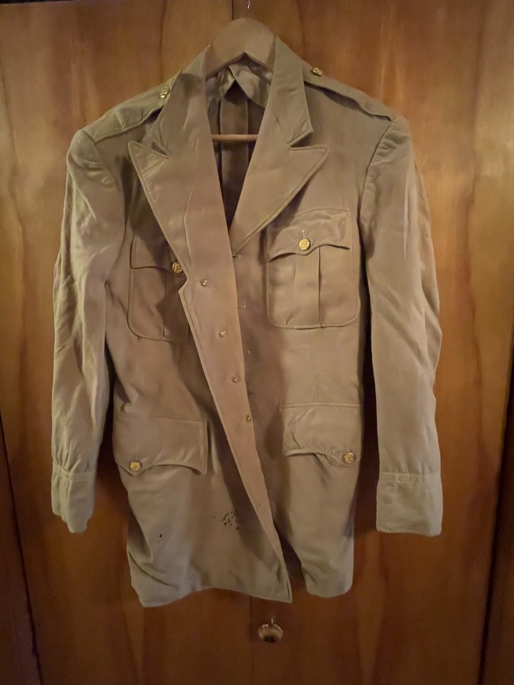 Authentic WWII US Army Air Corps Summer Tan Officers Jacket