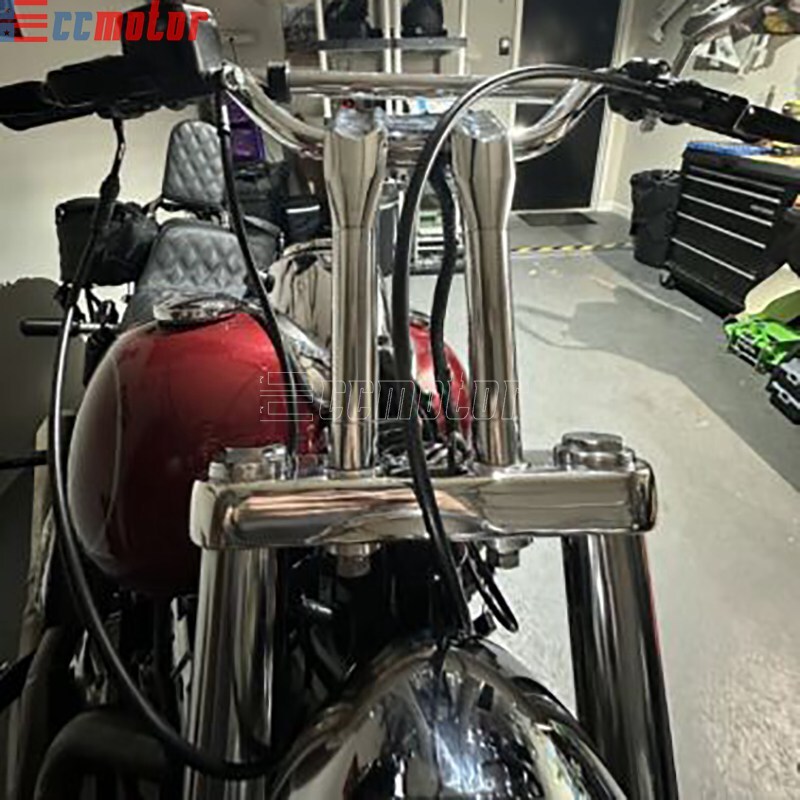 8" 9" Handlebar Pullback Riser Club Style 1" Bar For Harley Softail Dyna FXDWG