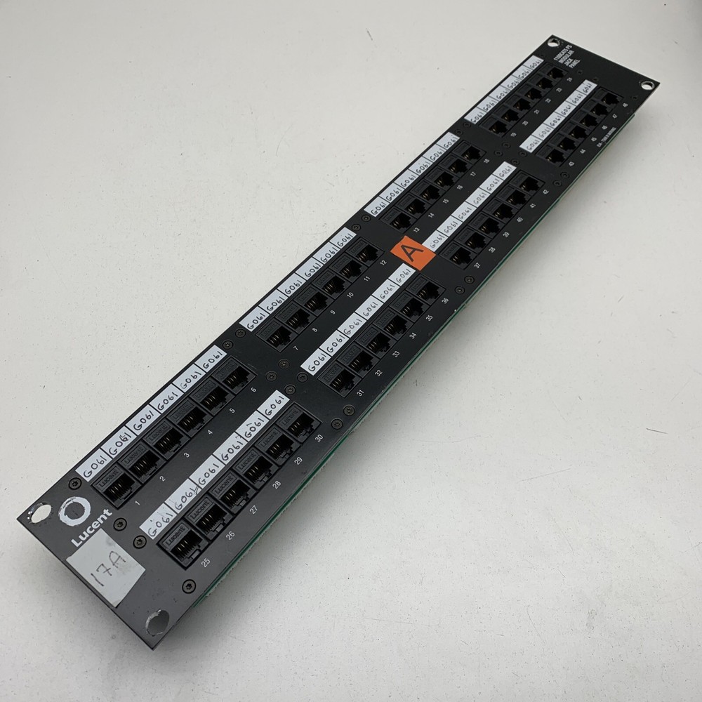 Lucent 1100CAT5-PS Modular Jack Patch Panel CAT5 RJ45 Ethernet 48-Port