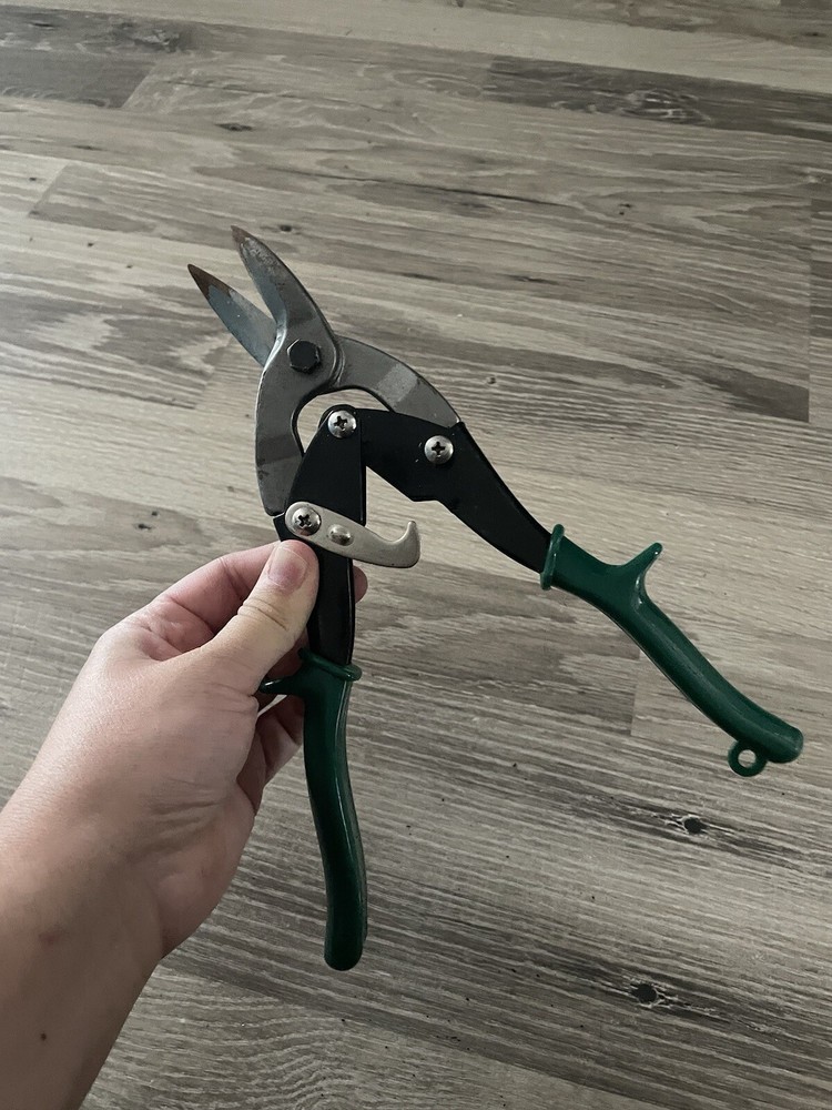 Professional Aviation Snips Cutting Hand Tool Workshop Equipment Green Handle