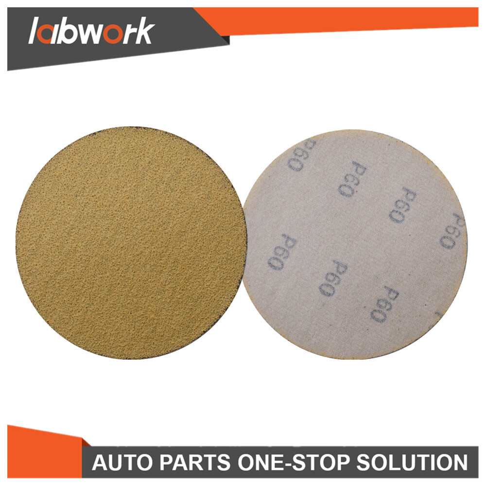Labwork Hook Loop Pads Sanding Discs Flocking NO-Hole 100 Pcs 5" 60 - 320 Grit