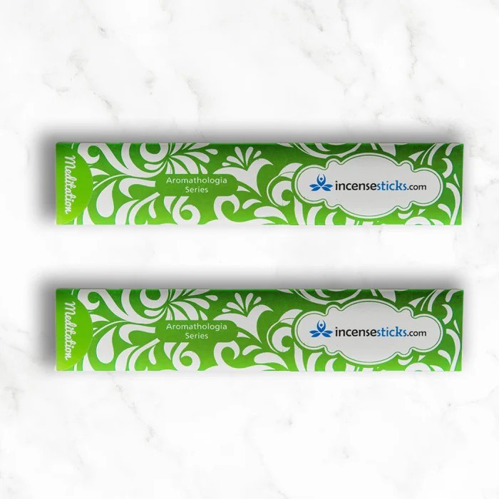 Meditation Incense 8" 12 Sticks Pack: 2 Packs
