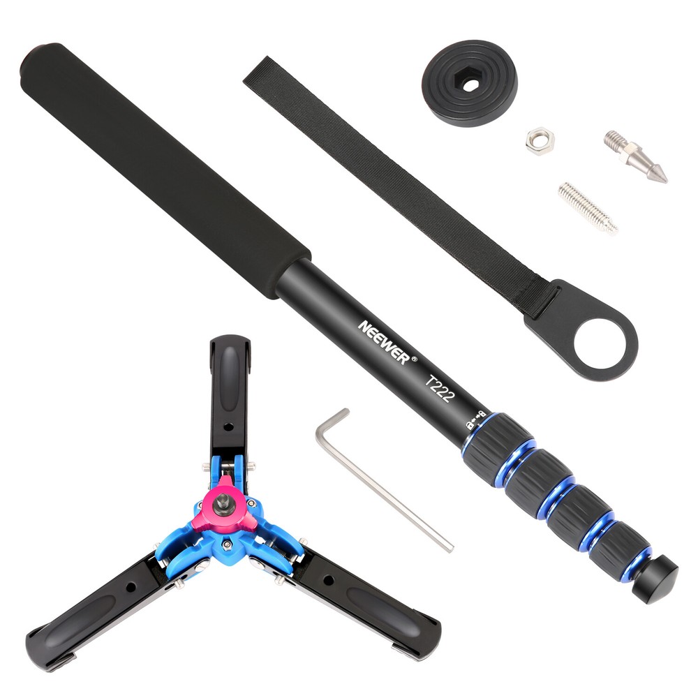 Neewer Extendable Camera Monopod with Removable Foldable Tripod