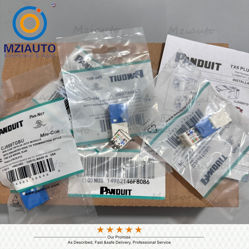 50X Cat6 MiniCom UTP RJ45 Network Jack Module Blue For Panduit CJ688TGBU Giga TX