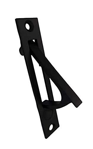 Solid Brass Edge Pull, 4", Matte Black, 1 Pack, Use on Pocket Doors and Sliding