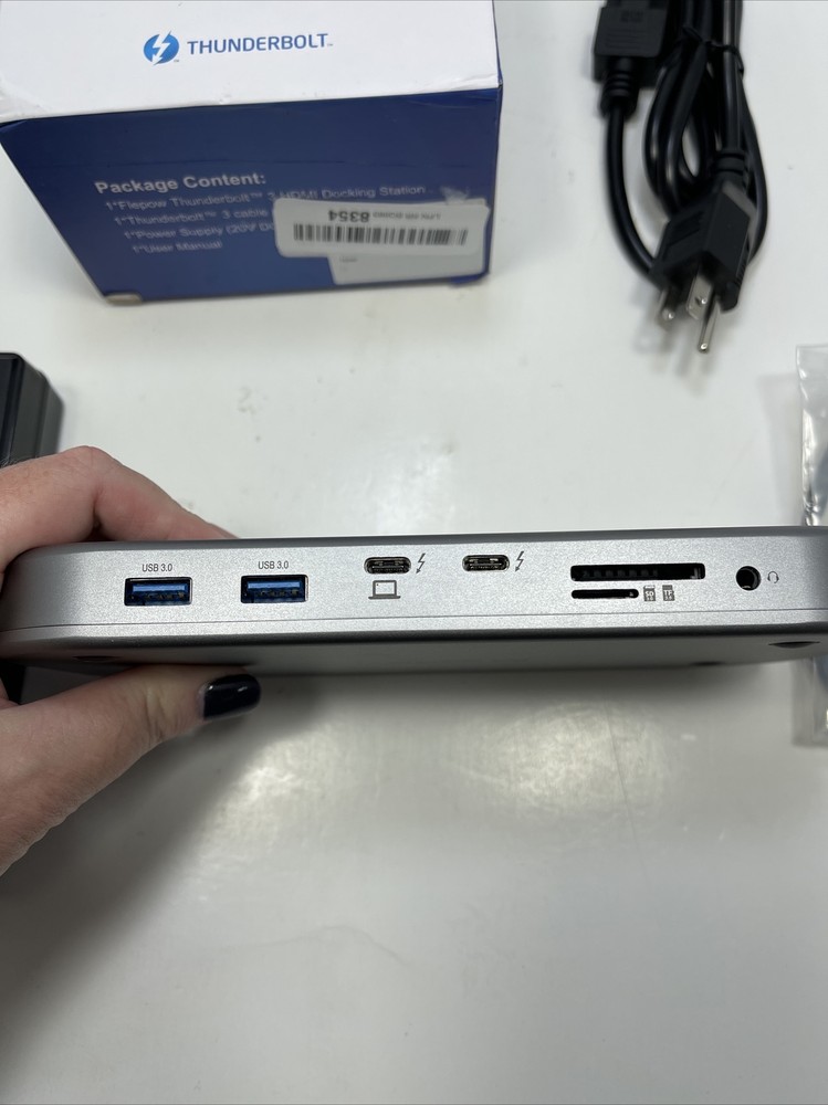 Thunderbolt 3 Dock, Docking Station, FlePow 8K Triple Display