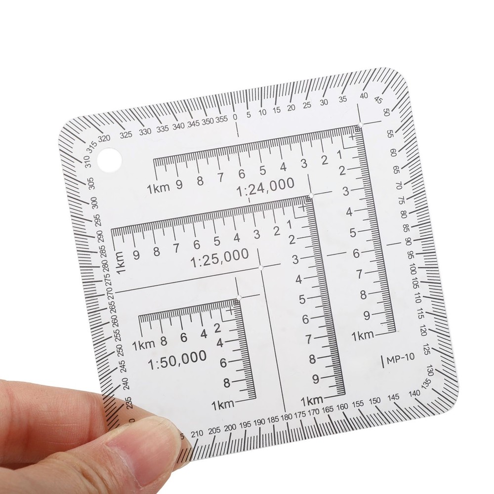 7cm Multi Coordinate Ruler for Practical Use in Engineering and Geography