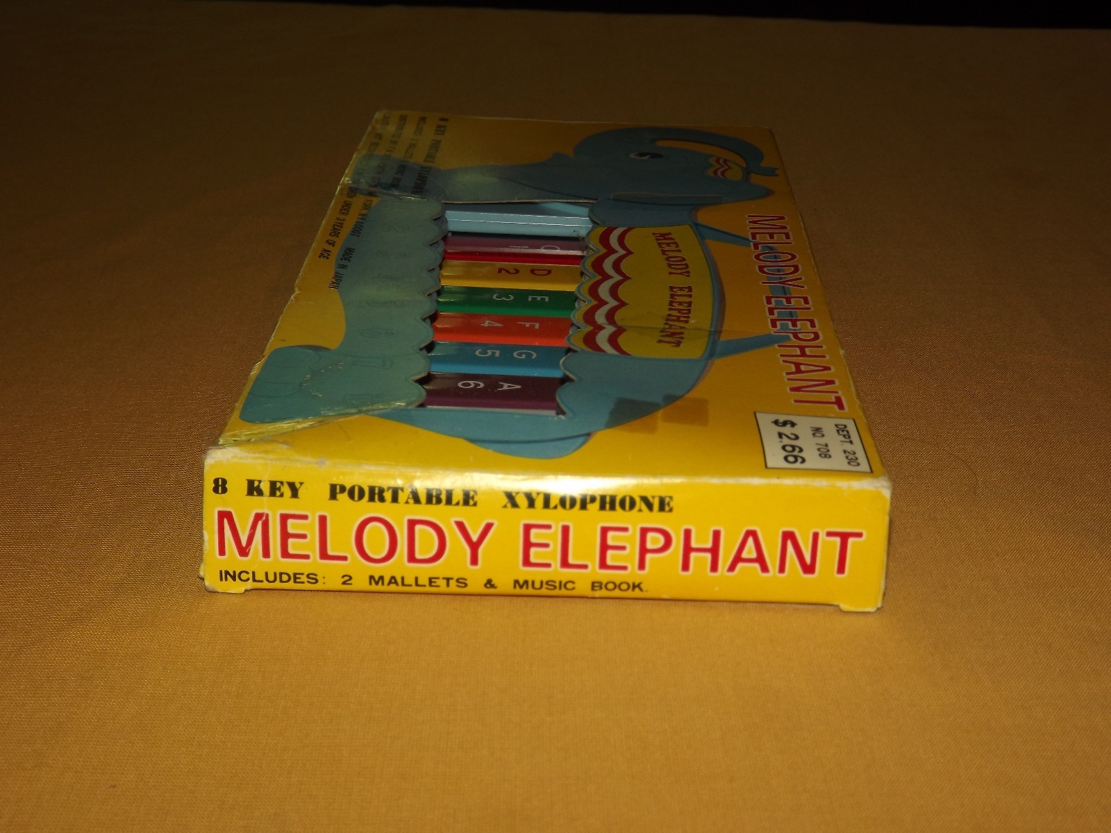 VINTAGE TOY MELODY ELEPHANT MUSIC TOY XYLOPHONE