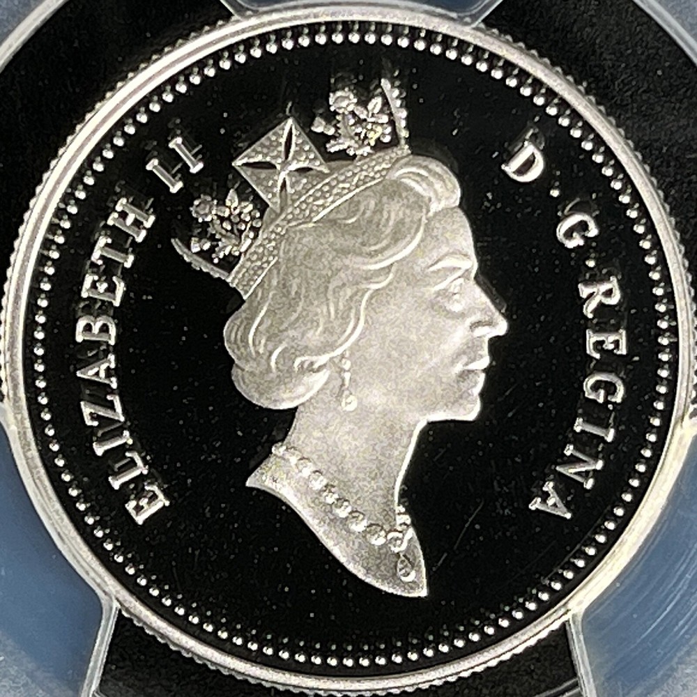 CANADA. 2000, 50 Cent, Silver - PCGS PR69 DCAM - Top Pop 🥇 Curling 🥌