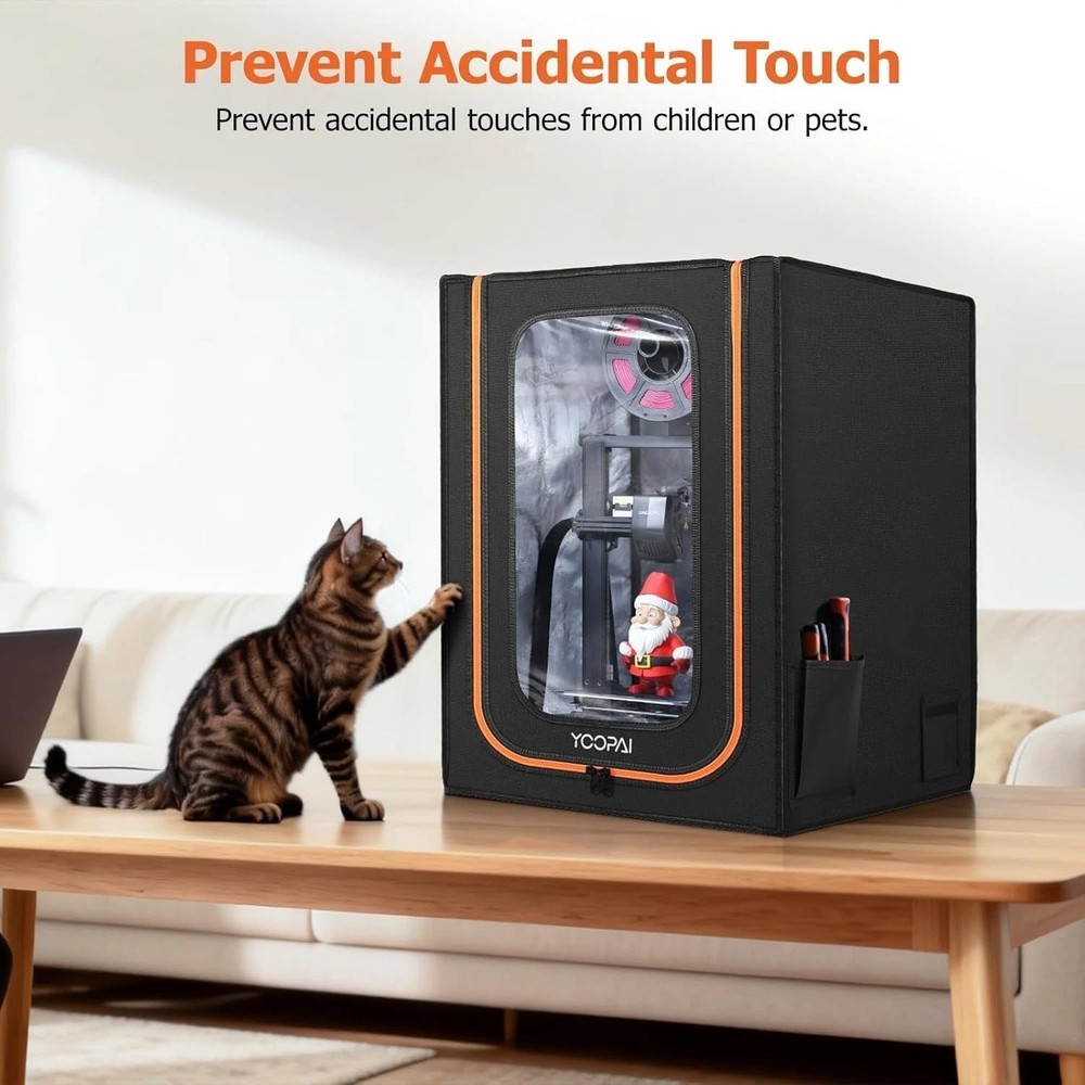 Fireproof 3D Printer Tent with LED Lighting - Upgrade Your Printing Experience