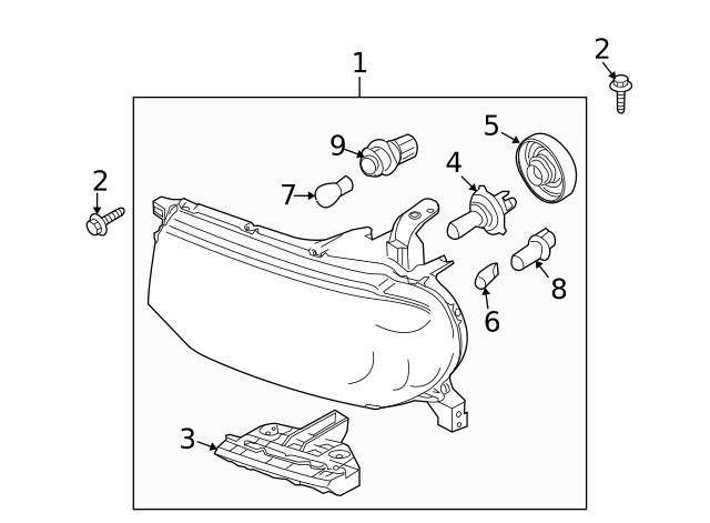 Genuine Nissan Headlight Bracket 62229-1FA0A
