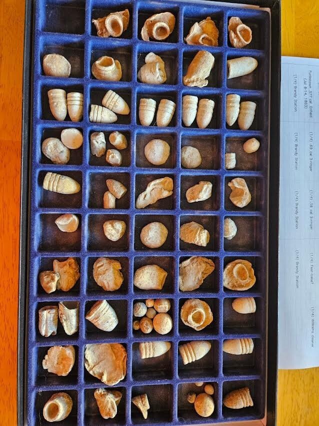 Civil War bullets collection