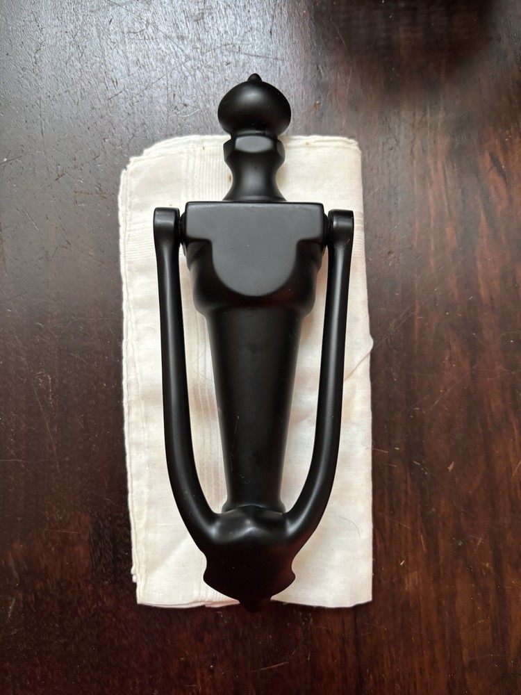 Black Metal Door Knocker with Hardware