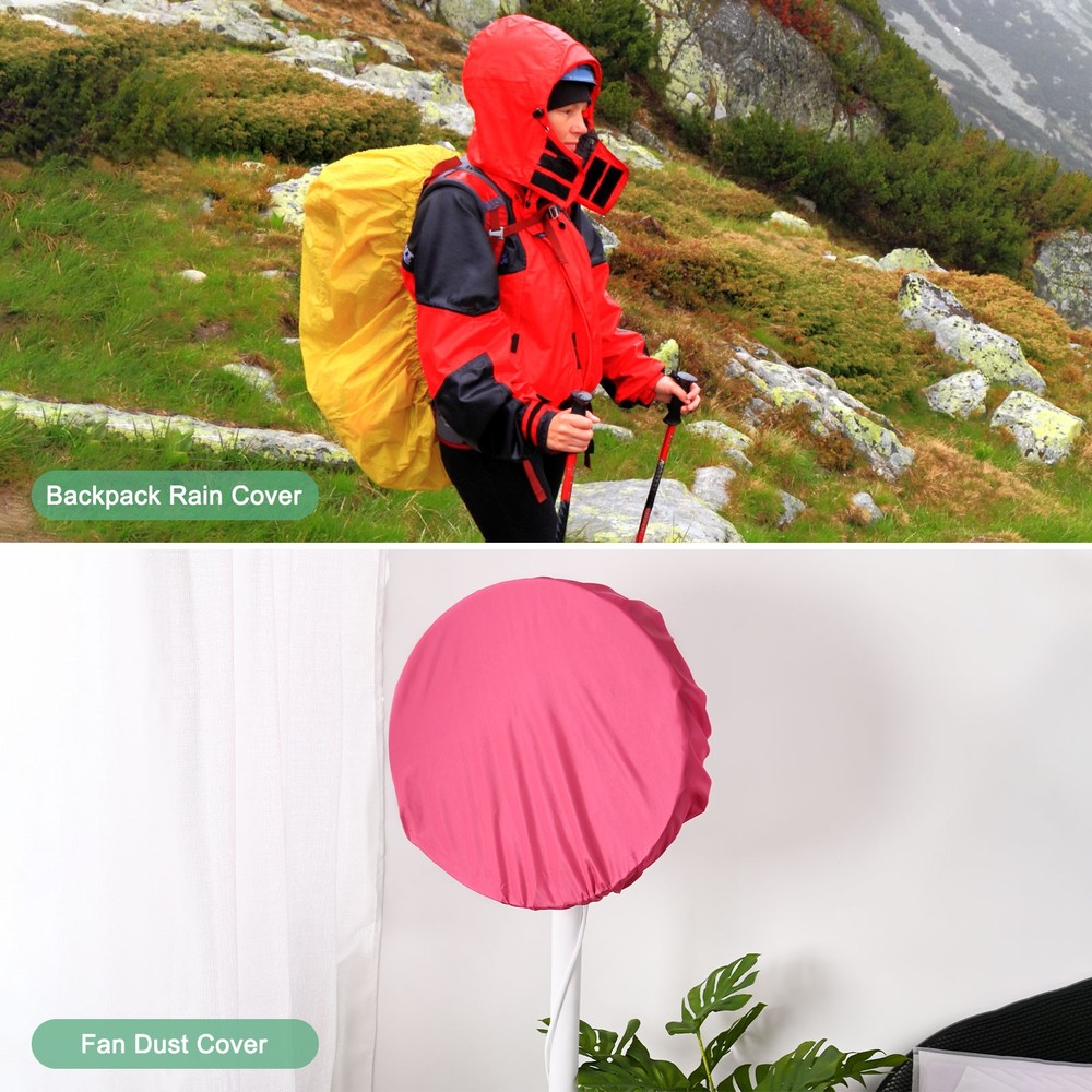 55L-65L Backpack Rain Cover with A Vertical Reflective Strap [Grass Green]