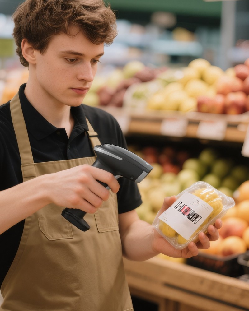 Inateck 2D Barcode Scanner, Wireless QR Code Scanner, Handheld Scanner APP SDK