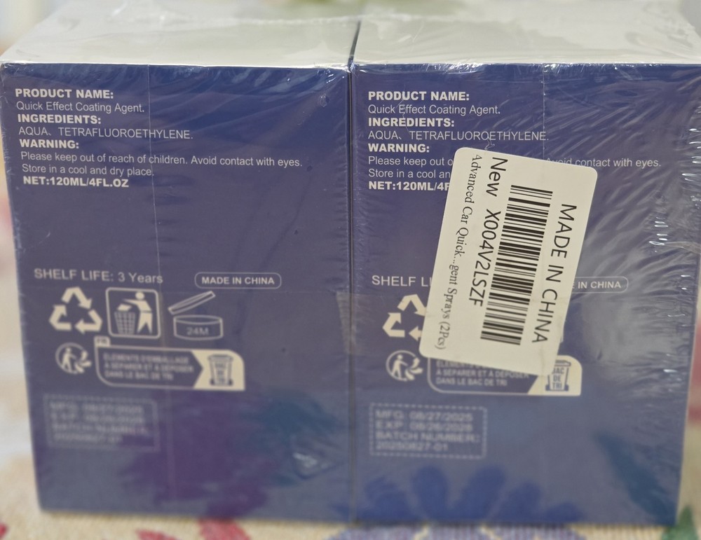 2 Quick Effect Coating Agents 4 Fl. Oz Each with applicator New/Sealed