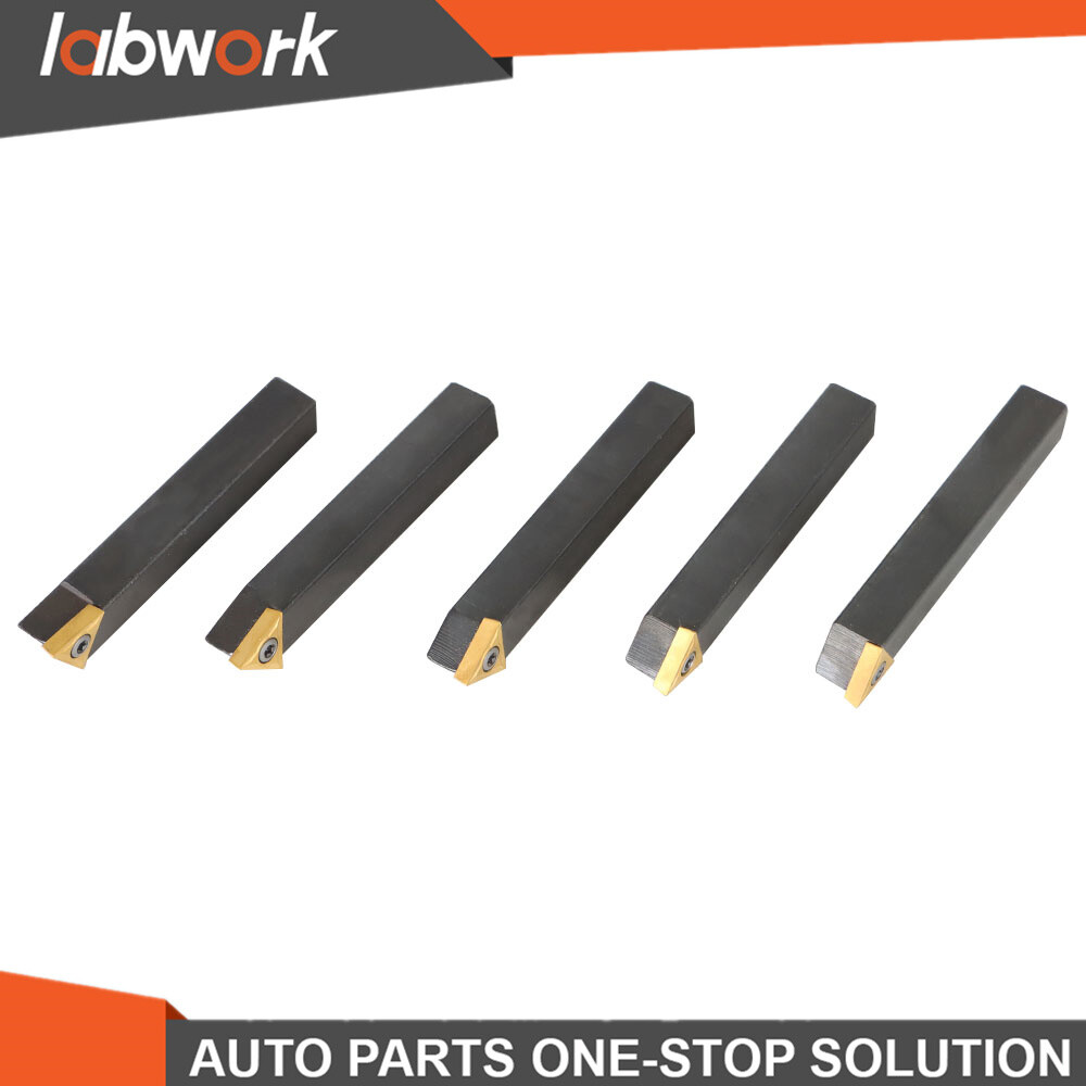 Labwork 5Pcs 1/2" Indexable Carbide Insert Turning Tooling Bit Holder Set Lathe