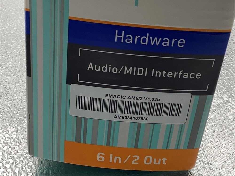 NEW Emagic AM6|2 6/2 MIDI USB Audio Interface Hub Software CD Manual Box