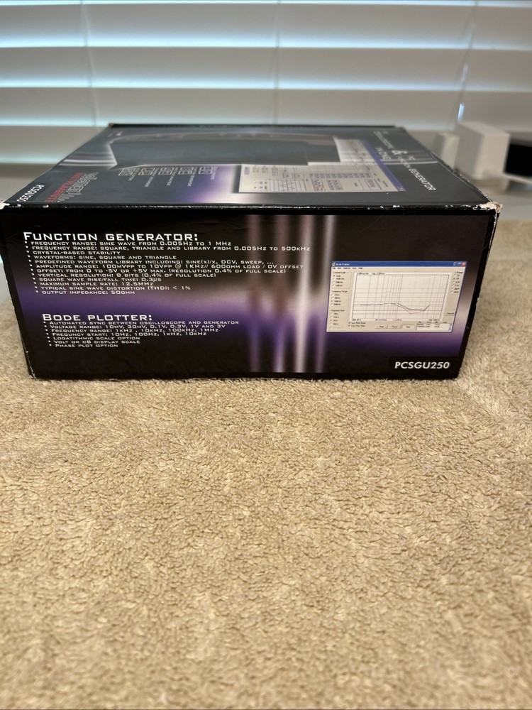 Velleman PCSGU250 USB-Based PC Oscilloscope & Function Generator