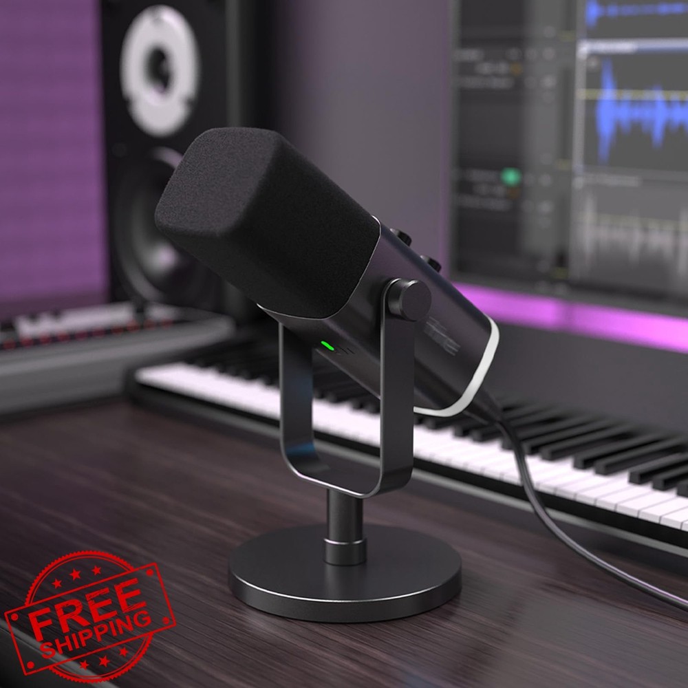 LEFXMOPHY AM8 Pop Filter Windscreen for FIFINE AM8 Microphone Black