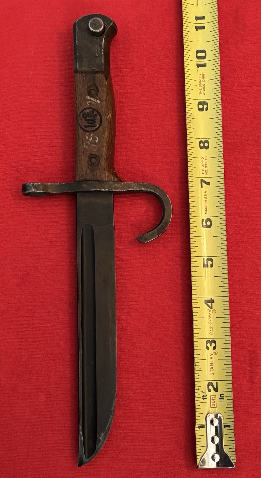 WW2 EARLY JAPANESE - HIRARI SEIKI BAYONET MADE TO A THEATER KNIFE - & NEW SHEATH