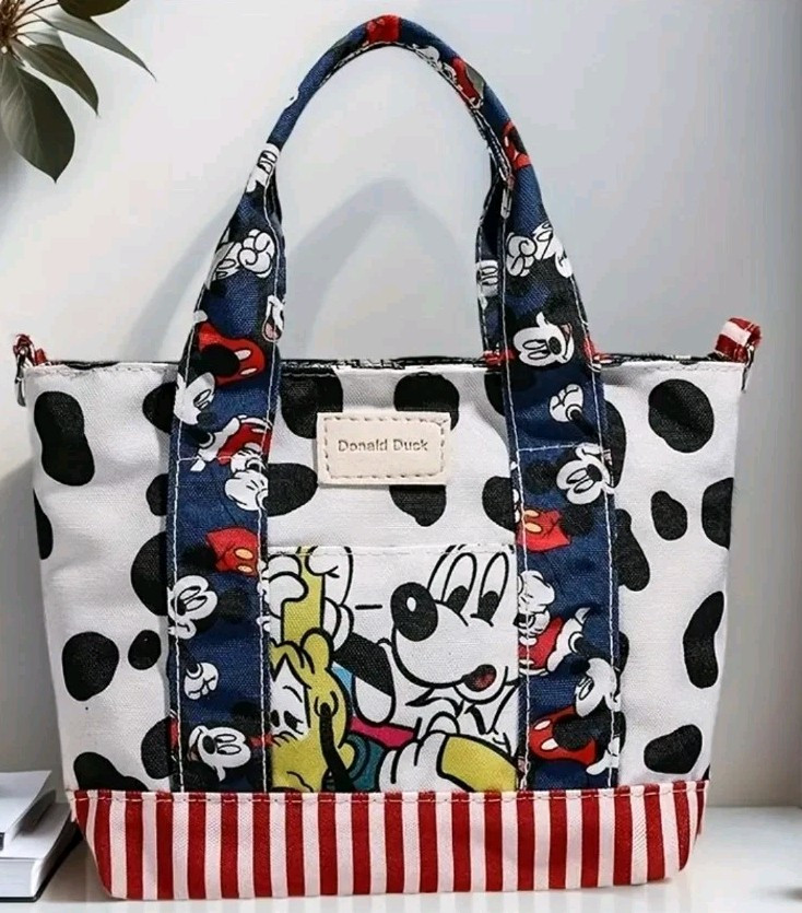 Disney Mickey Mouse ✨Canvas Handbag By Donald Duck Design ✨